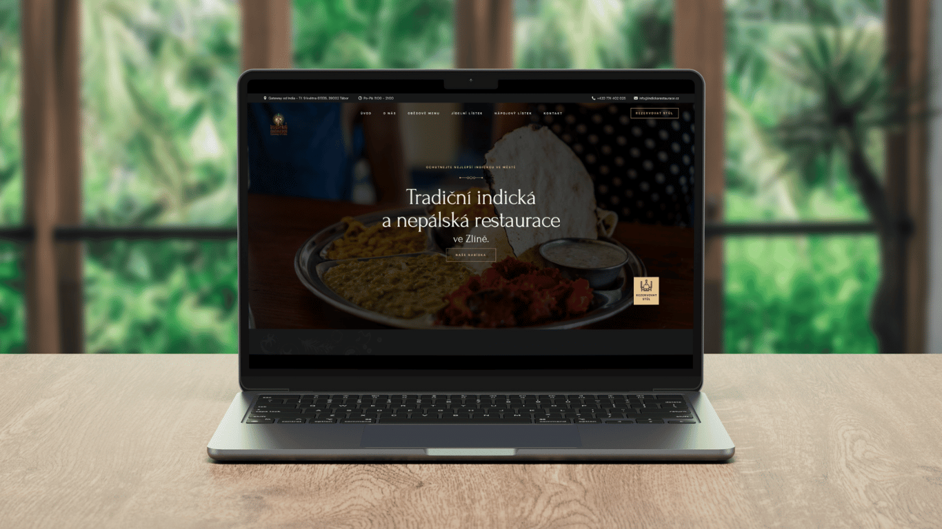 Ukázka návrhu webu Lumbini trade z portfolia Martina Mrázka